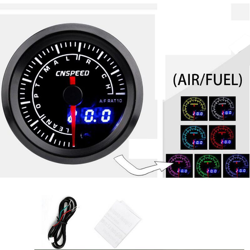 Analógový A Digitálny 52 mm Car Led Turbo Boost Egt Ukazovateľ Pomeru Teploty Vody A Vzduchu Vo Výfuku