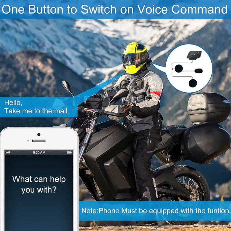 Bezdrôtové Bt Komunikačné Slúchadlá A8 Nabíjateľné Pre 5.0 Bluetooth Motocyklovú Prilbu