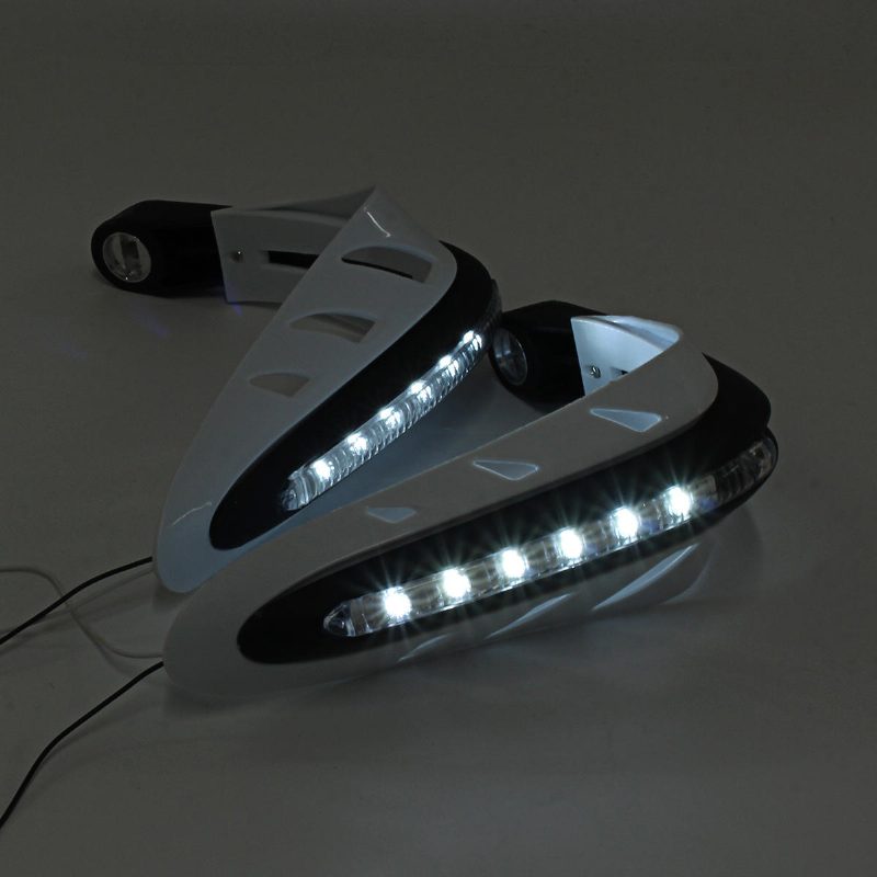 Chránič Na Riadidlá S Bielym Drl Led Light Dirt Bike Atv Motokrosovým Chráničom Rúk