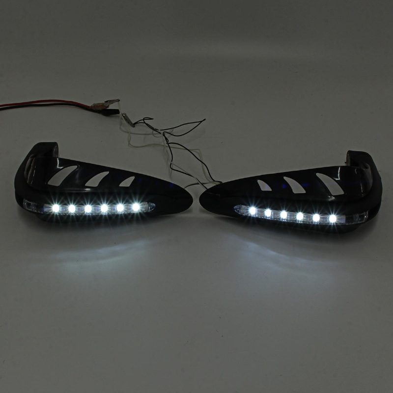 Chránič Na Riadidlá S Bielym Drl Led Light Dirt Bike Atv Motokrosovým Chráničom Rúk