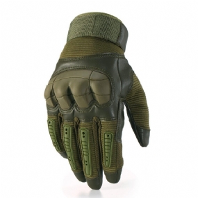 Dotyková Obrazovka Vojenské Taktické Airsoftové Celoprstové Rukavice Hard Knuckle Outdoor 3 Farby