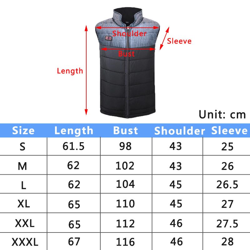 Dual System Heating Vest Men Women Wome Usb Chargingn Heat Jacket Thermal Coats