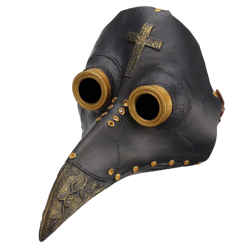 Maska Morového Doktora Halloween Kostým Bird Long Nose Beak Pu Koža Steampunk