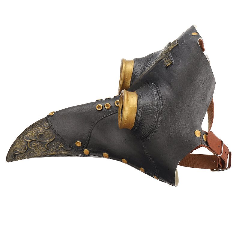 Maska Morového Doktora Halloween Kostým Bird Long Nose Beak Pu Koža Steampunk