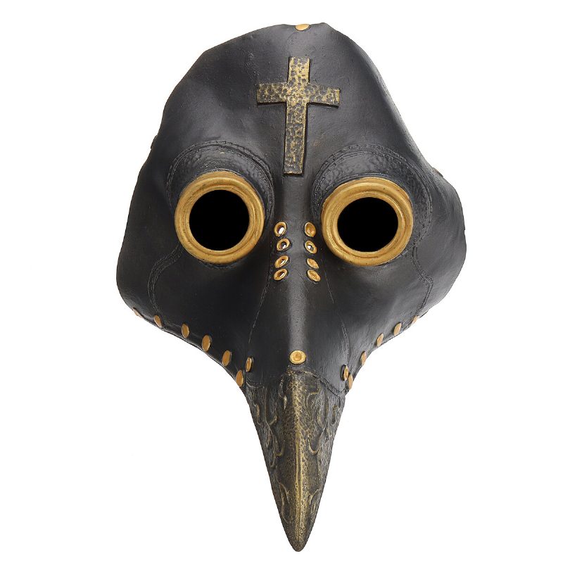 Maska Morového Doktora Halloween Kostým Bird Long Nose Beak Pu Koža Steampunk