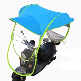 Mobilita Motocykel Skúter Slnko Dážď Vietor Kryt Elektrické Auto Prevent Umbrella 2.8*0.8*0.75m Modrá