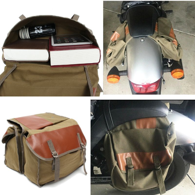 Motocykel Plátenné Sedlové Tašky Equine Back Pack Pre Haley Sportster/honda