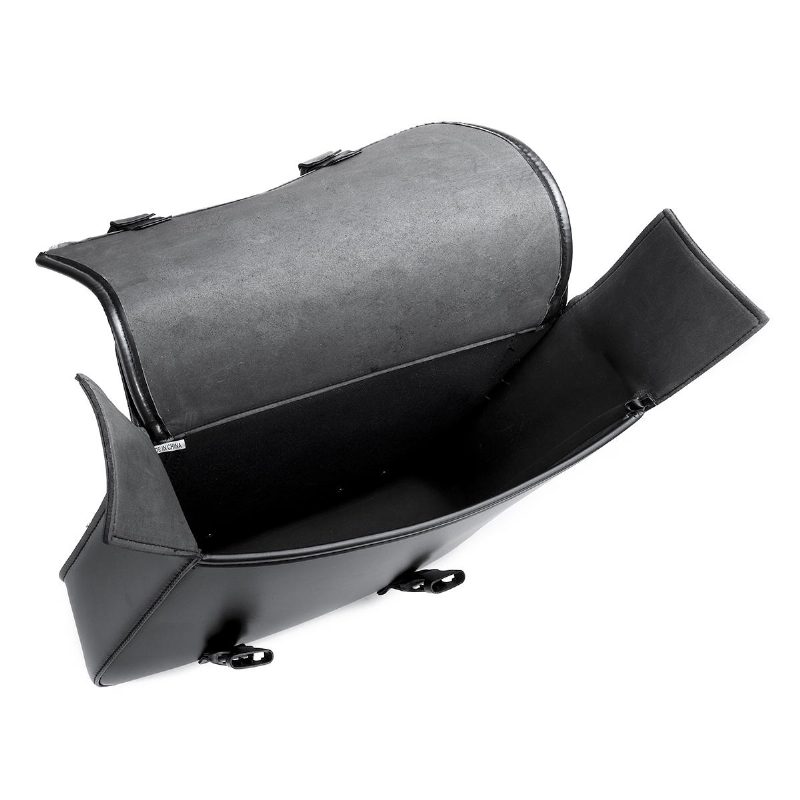 Motocykel Saddlebags Tool Luggage Saddle Bag Black Pu Leather Universal