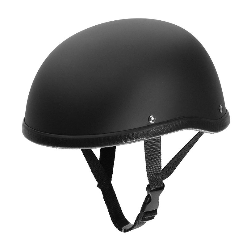 Motocyklová Prilba Vintage Half Face Cap Matte Black