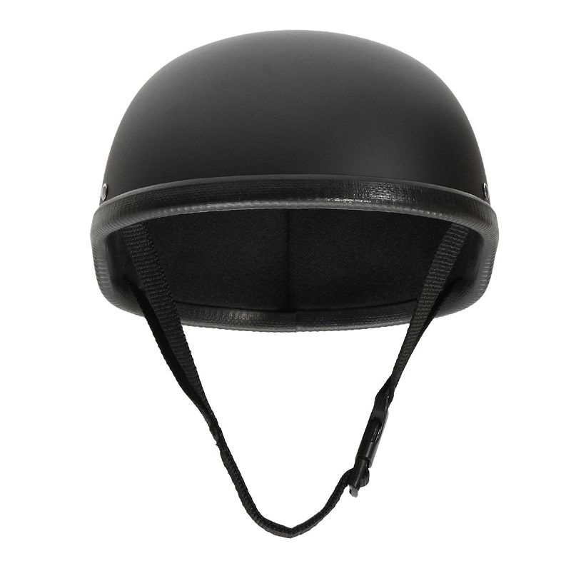 Motocyklová Prilba Vintage Half Face Cap Matte Black