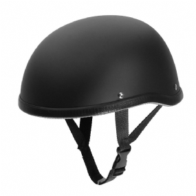 Motocyklová Prilba Vintage Half Face Cap Matte Black