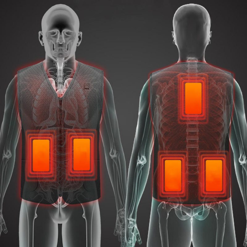 Muži Ženy Usb Elektrické Vyhrievanie Vesta S Inteligentnou Reguláciou Teploty Vonkajšia Bunda Zima Teplé Športy Turistika