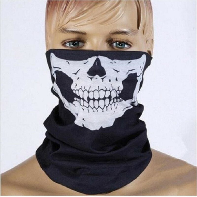 Skull Multi Use Head Wear Klobúk Šál Tvárová Maska Motocyklová Čiapka