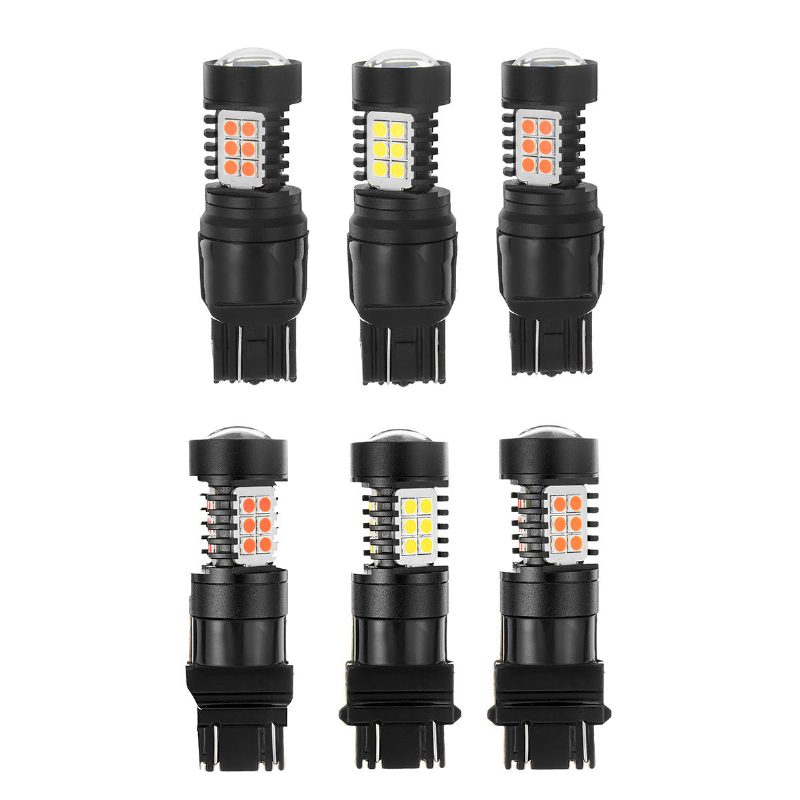 T20 Led Žiarovka 7443/3157 Smd3030 Biela/žltá/červená Motocykel Automobil Automobilové Svetlo