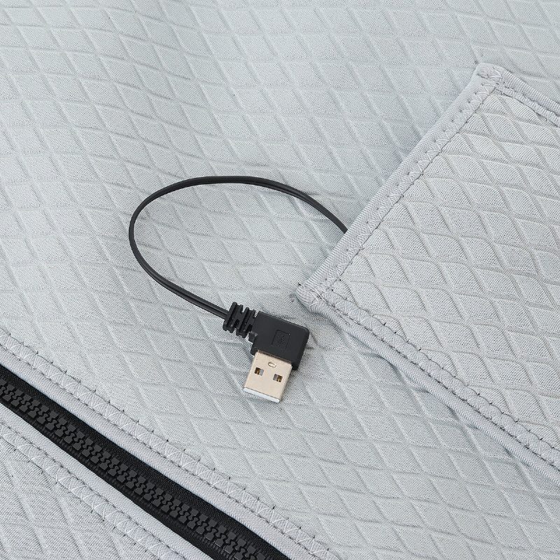 Unisex Elektrická Vyhrievaná Vesta Usb Tepelná Zimná Teplejšia Vonkajší Kabát