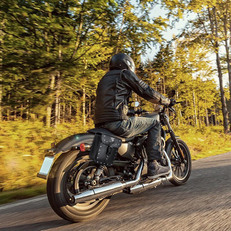 Univerzálna Bočná Taška Na Náradie Na Prednú Zadnú Vidlicu Na Motocykle Na Sedlo Z Pu Kože Pre Harley Honda