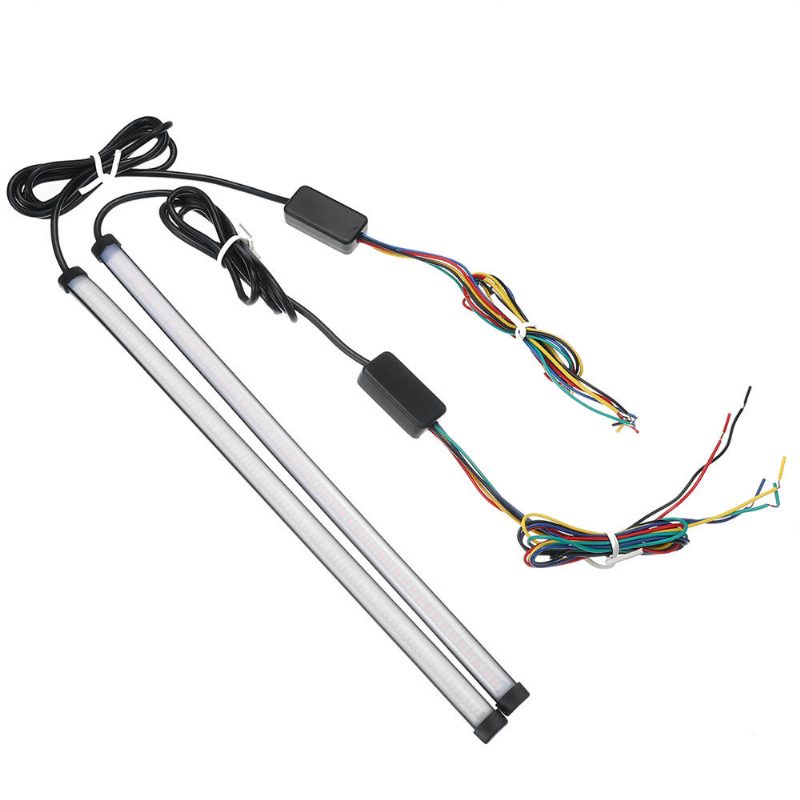 Univerzálny Pre Auto/motocykl 12-24v 30/45cm Led Signálne Smerovky Dekorácia Prúžok Prietok Vody