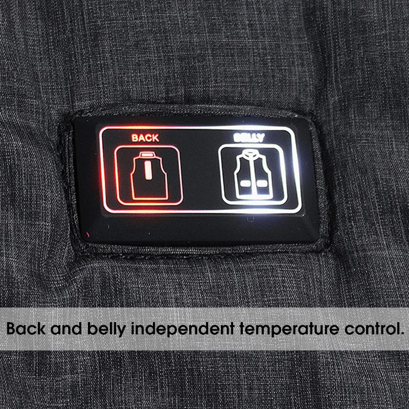 Vyhrievaná Vonkajšia Bunda S Elektrickou Vestou Dual Control Usb Warm Up Vyhrievacia Podložka Winter Body Warmer