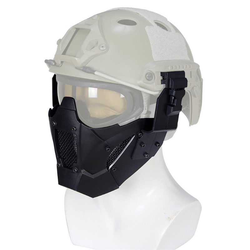 Wosport Ma-95 Modul Anti-shock Taktická Polomaska Vhodná Pre Jazdu Na Helme Af