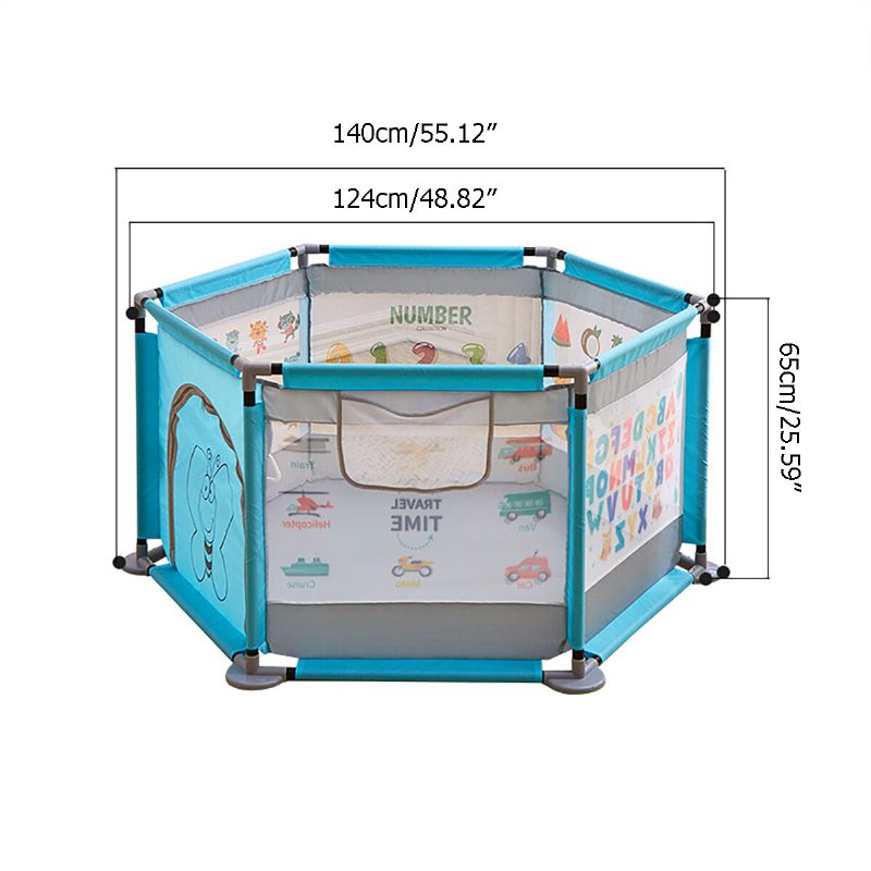 65 cm Detská Ohrádka Prenosná Veľká Herňa V Interiéri A Exteriéri Centrum Aktivít Pre Deti So Sieťovinou A Vzorom Učeniadetský Plot Pre Dojčatá A Batoľatá