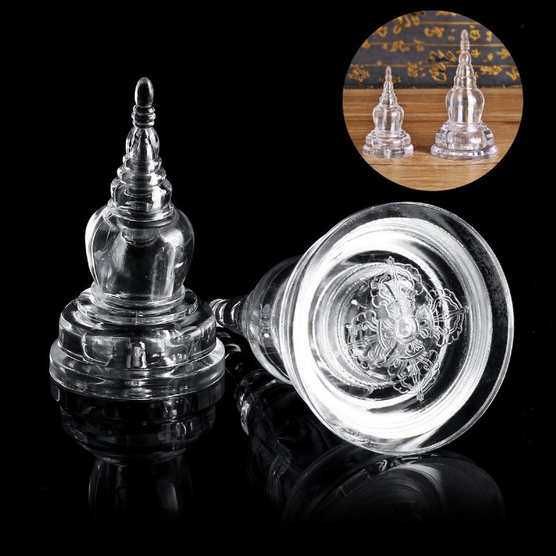 Akrylová Číra Tibetská Budhistická Veža Mikky Crystal Stupa