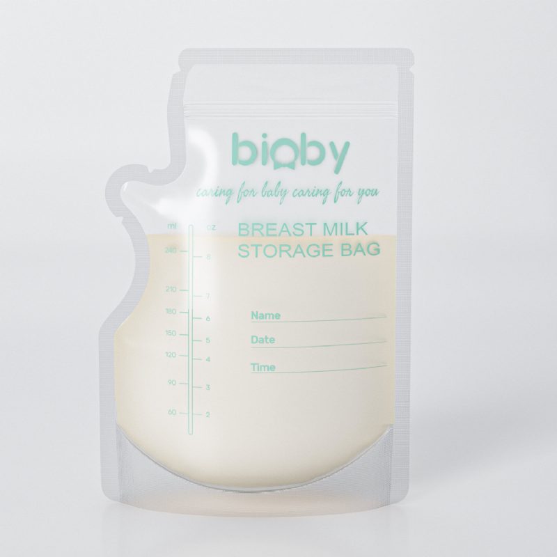 Bioby 100pcs 40ml Vrecká Na Mrazenie Mlieka Nepriepustné Materské Mlieko Skladovanie Dojčenskej Výživy Vrecko Na Materského Vrecúška Na Kŕmenie Bez Obsahu Bpa Pre Bábätká