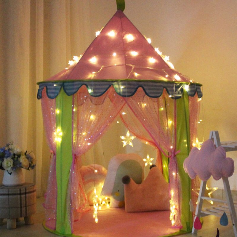 Deti Detský Stan Na Teepee Play Princess Castle Girls Playhouse Indoor