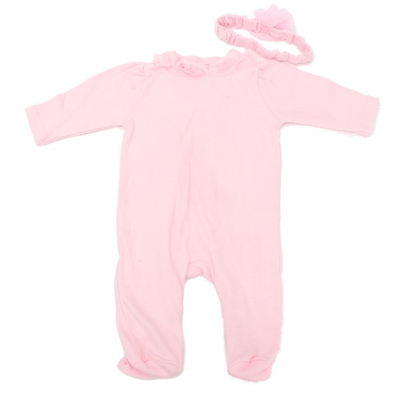 Ručne Robené 22'' Ružové Oblečenie Pre Bábiky Reborn Newborn Baby Overborn Dievčenská Čelenka