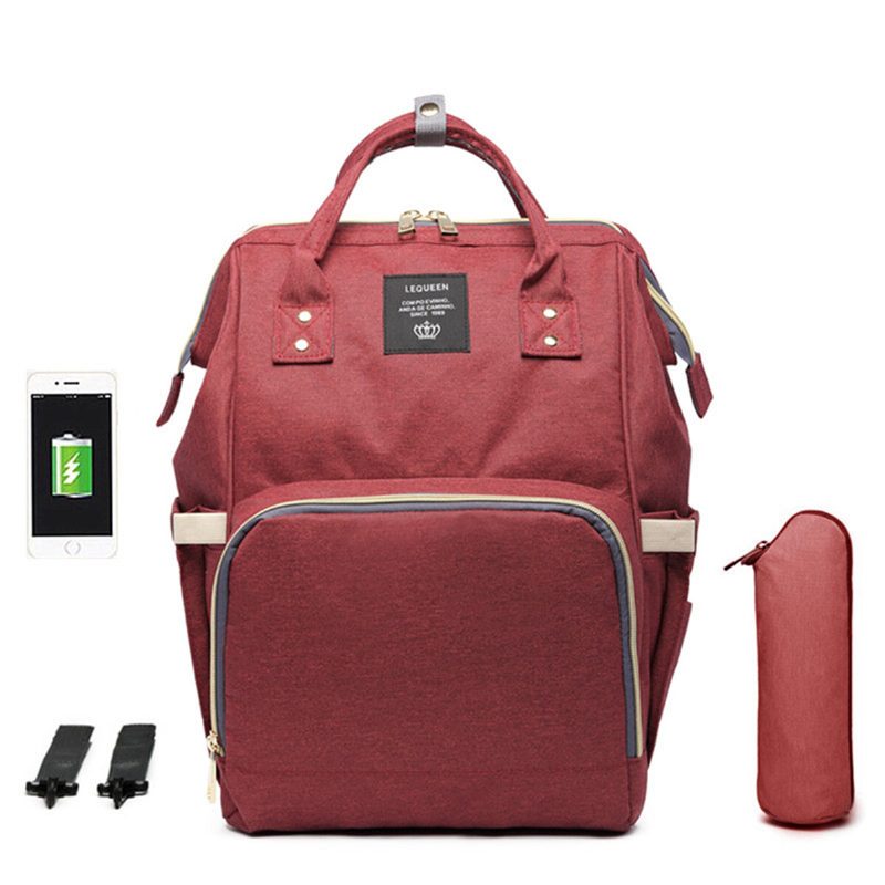 Vodotesné Tašky Na Detské Plienky Tote Mummy Travel Usb Port Backpack