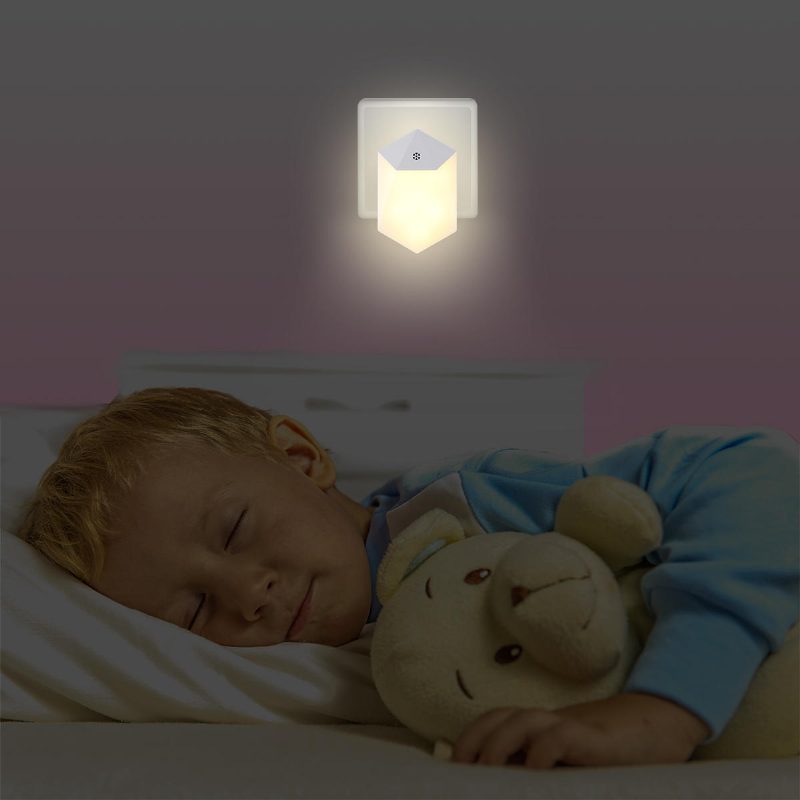 0.5 W 6 Led Svetlom Riadené Nočné Svetlo Nástenná Chodba Kúpeľňa Spálňa Detská Teplá Biela Lampa Ac110-240v
