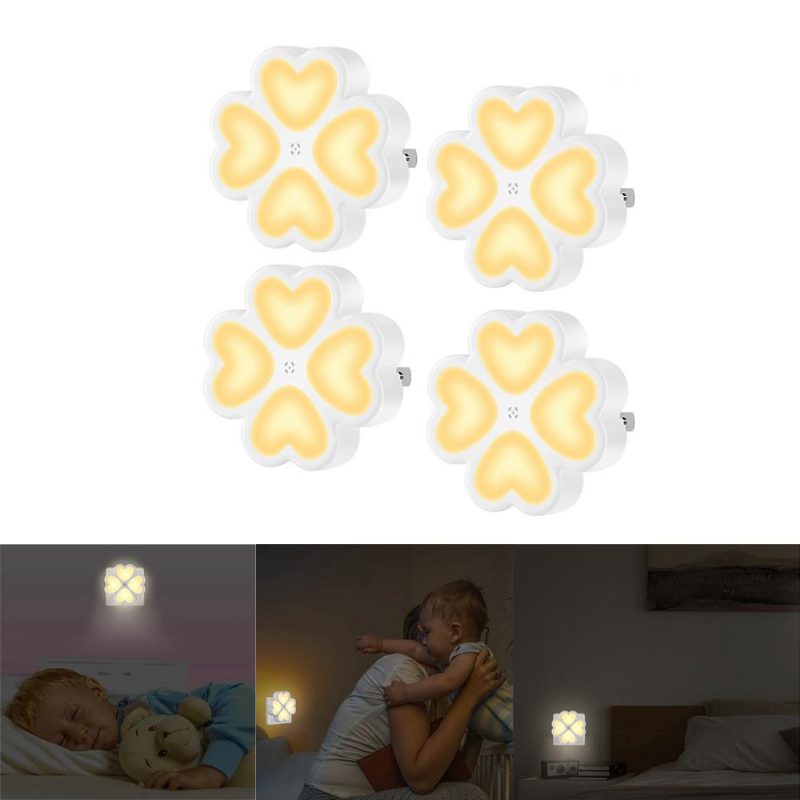 0.5w Svetelný Senzor Led Nočná Nástenná Lampa Plug-in Pre Detskú Izbu V Domácnosti Ac100-240v