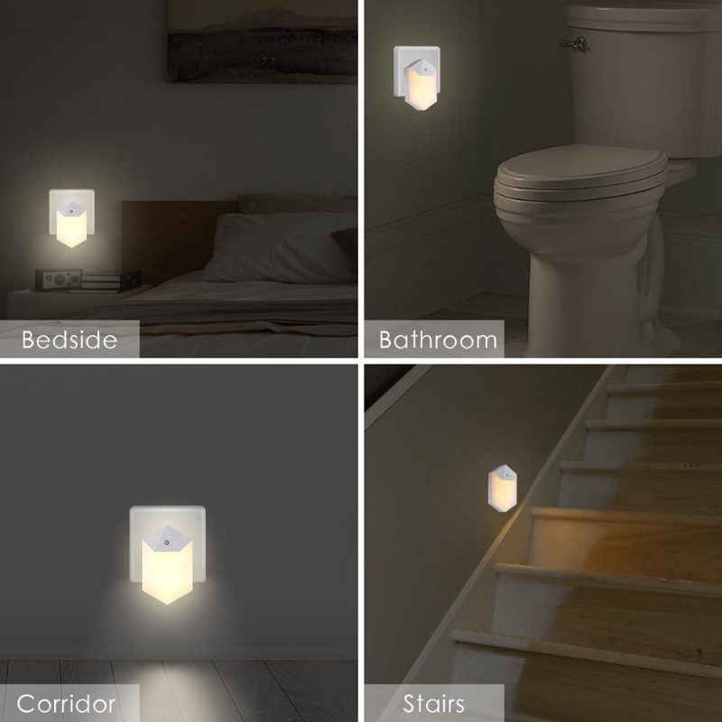 0.5w Svetelný Senzor Zásuvná Led Nočná Nástenná Lampa Pre Detskú Izbu V Domácnosti Ac100-240v