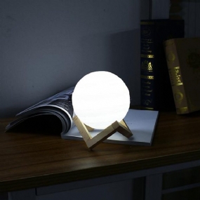 13 cm 3d Lampa Jupiter Usb Nabíjateľný Dotykový Senzor Led Nočné Svetlo Ako Darček Dc5v