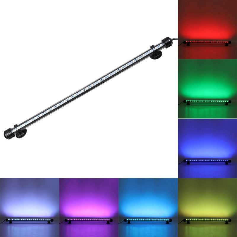 18-48cm 5050smd 27led Akváriová Nádrž Na Ryby Rgb Ľahké Ponorné Barové Svietidlo