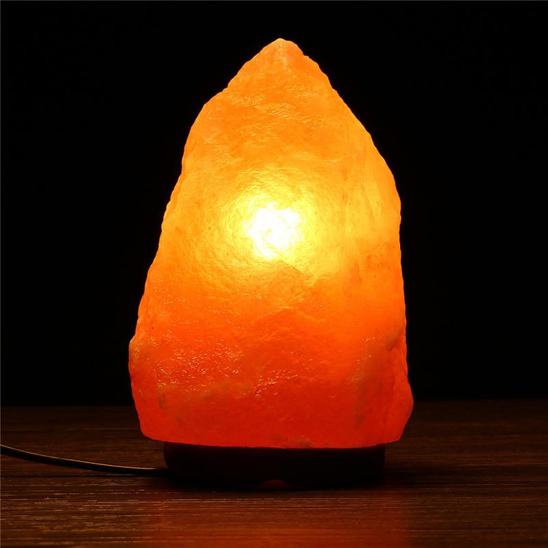 18 X 12 cm Himalájska Žiara Ručne Vyrezávaná Prírodná Kryštálová Soľná Nočná Lampa Stolové Svetlo So Stmievačom