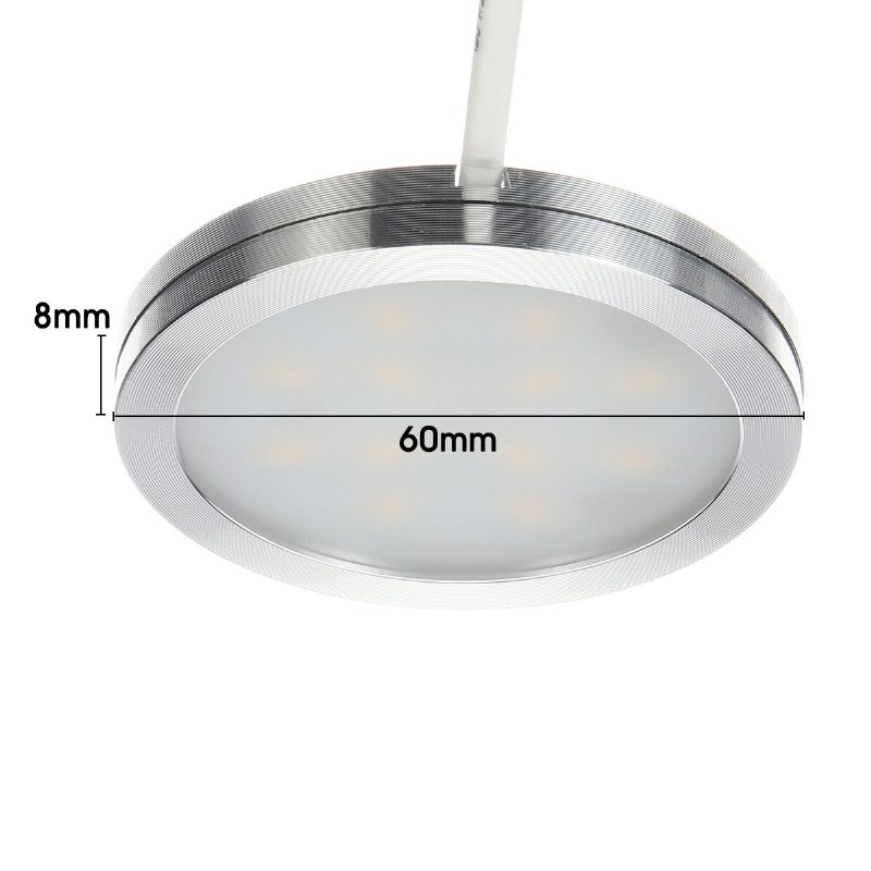 2.5 W 6-v-1 Led Pod Skriňovým Svetlom Stropným Panelom Nadol Tenká Kuchynská Skrinka Vstavaná Lampa Dc12v