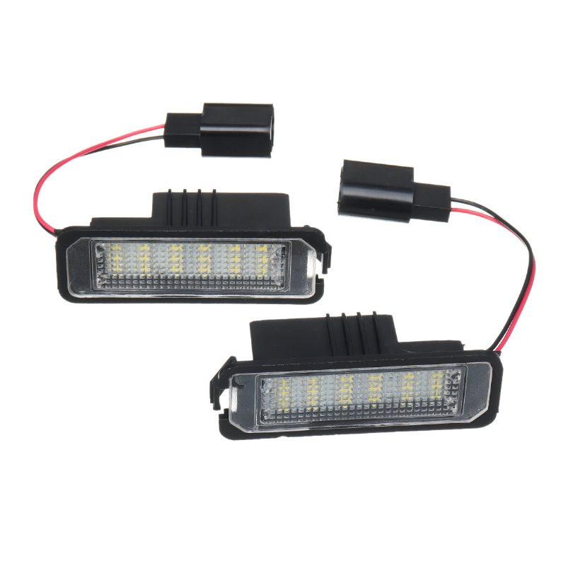 2ks 18 Led Osvetlenie Špz Pre Vw Golf Mk4 Mk5 Mk6 Passat Lupo Polo 9n