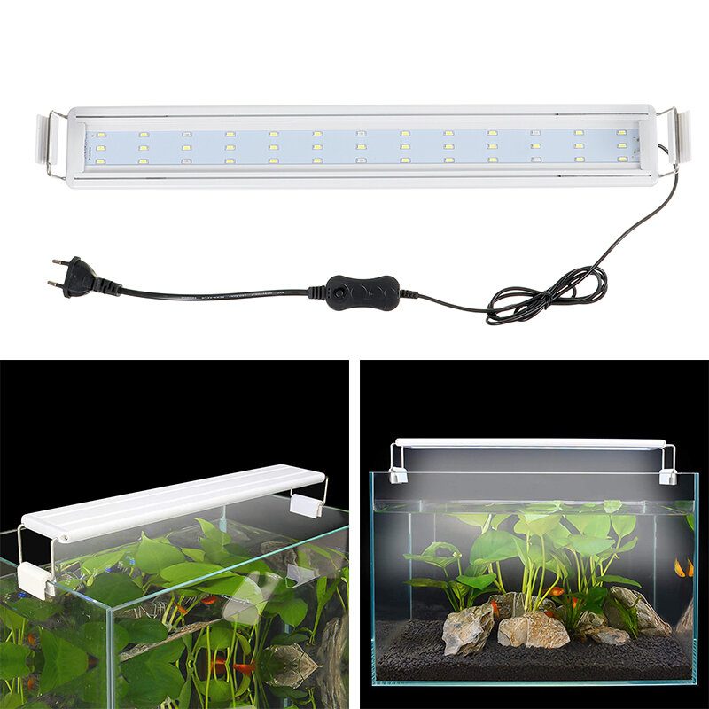 30-60cm Led Akváriové Svetlo S Plným Spektrom Rastlín Viacfarebná Lampa Na Osvetlenie Akvária Us Plug
