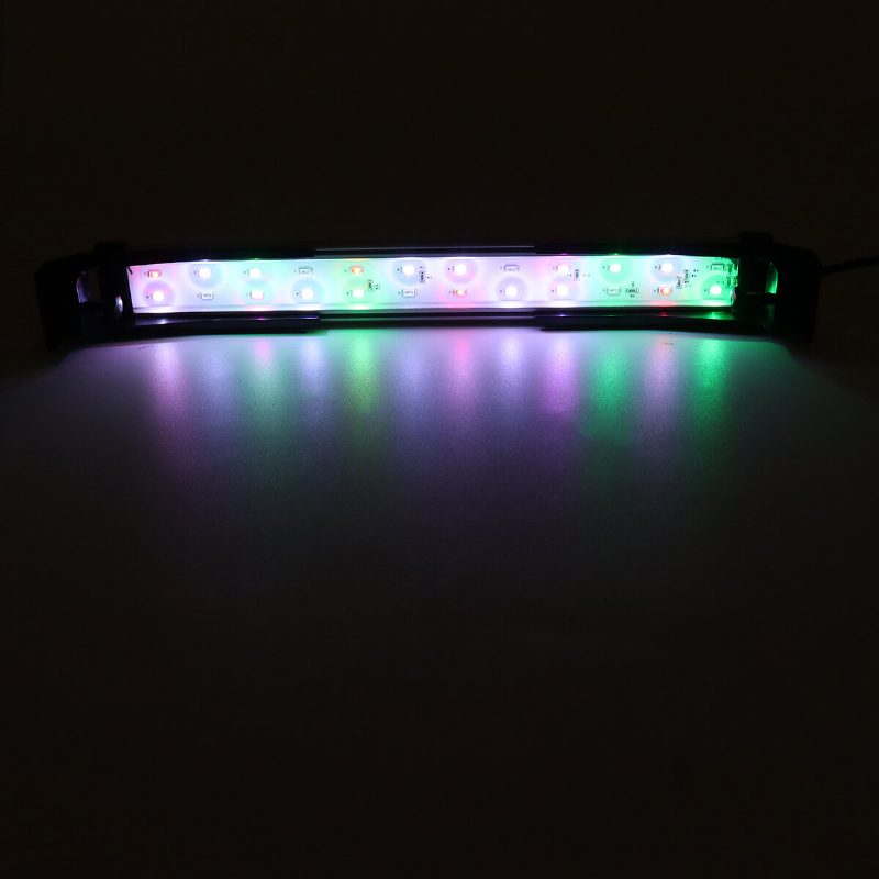 32cm 24led Rgb Svetlo Akváriového Akvária S 2 Režimami Lampa Na Trávu S Dvojitým Odtokom Vody