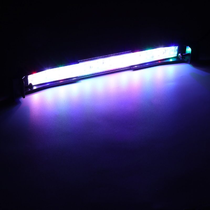 32cm 24led Rgb Svetlo Akváriového Akvária S 2 Režimami Lampa Na Trávu S Dvojitým Odtokom Vody