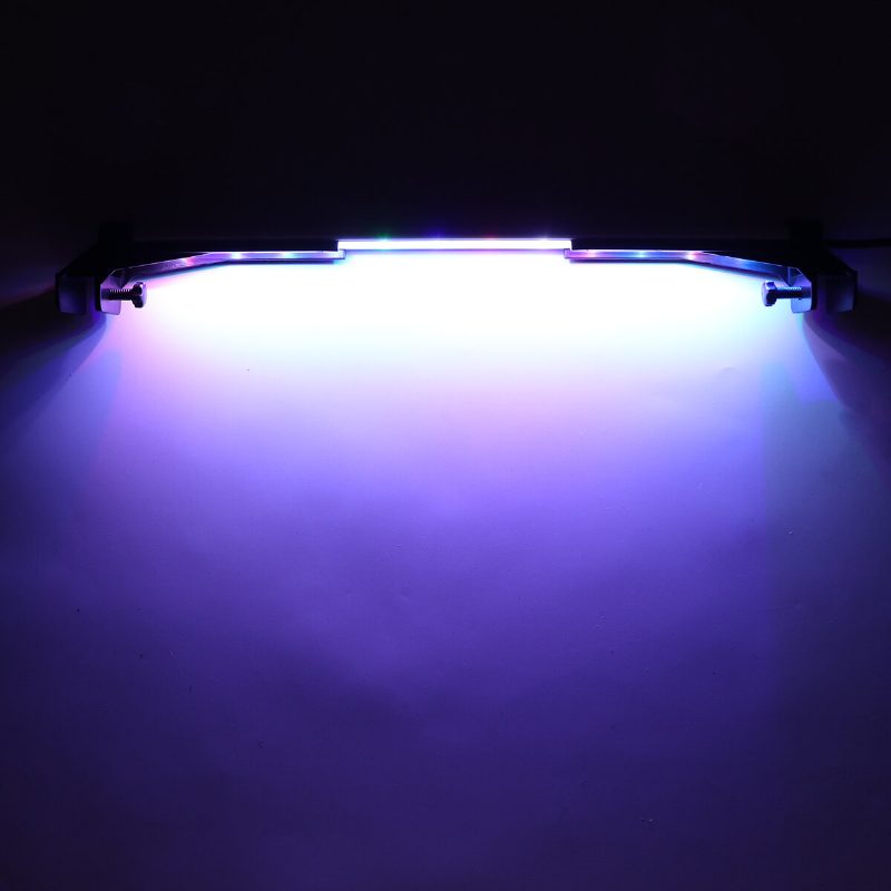 32cm 24led Rgb Svetlo Akváriového Akvária S 2 Režimami Lampa Na Trávu S Dvojitým Odtokom Vody