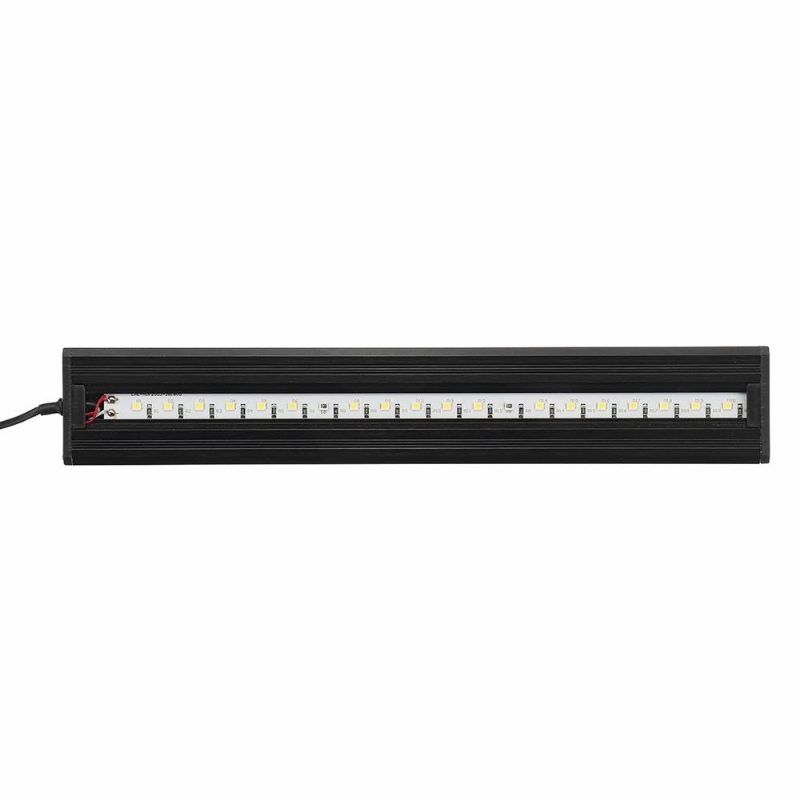 3.5 W 25 cm Nastaviteľná 2835 Led Nádrž Na Akváriové Ryby Super Tenká Svetelná Lampa Čierna