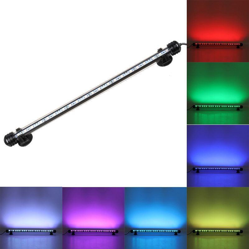 38 cm Bluetooth App Rgb Led Osvetlenie Akváriových Akvárií Ponorná Pásová Lampa