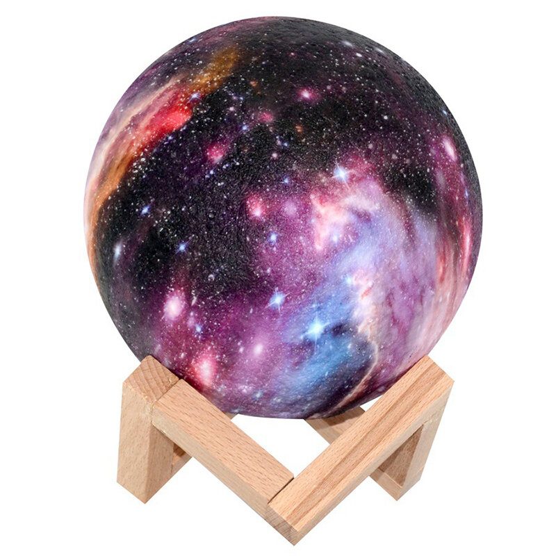 3d Tlač Moon Lamp Space Led Nočné Svetlo Diaľkové Ovládanie / Touch/ Pat Control Usb Charging Valentine Gift