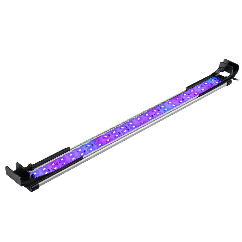 52cm Super Slim Rgb Led Osvetlenie Akvária Vodné Rastliny Svetlá Lampa Do Vodotesná S Klipom Pre Akvárko