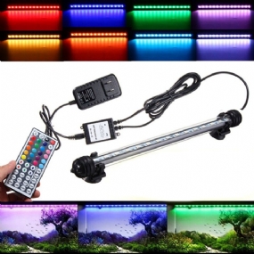 Ac110-240v 18cm 5050 2.9w Rgb Led Akváriová Nádrž Na Zmenu Farby Baru Ponorná Lampa + Diaľkové Ovládanie So 44 Kľúčmi