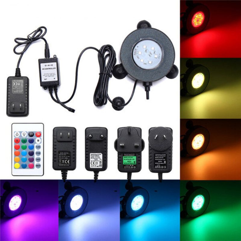 Akvarijné Akváriové Akvárium Rgb 6 Led S Bublinkovým Svetlom Pod Vodou