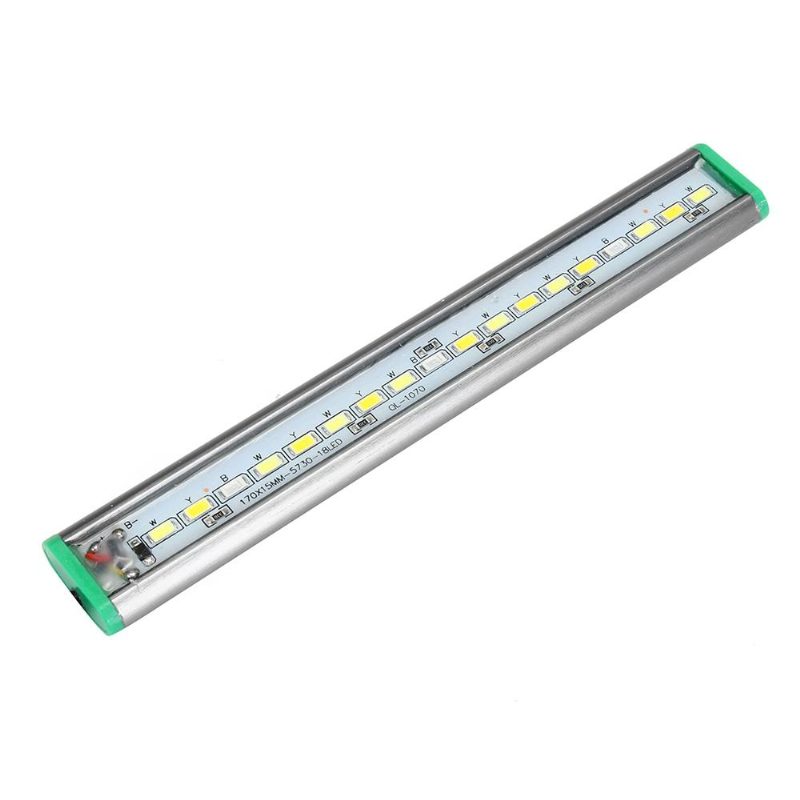 Akvárium 20 cm 18 Led Svetlo Biela Modrá Príchytka Na Vodotesnú Lištu Ac110-240v