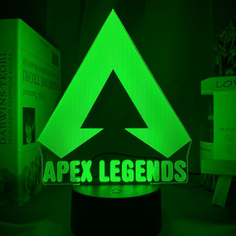 Apex Legends Logo Nočné Svetlo Led Meniace Farbu Pre Herňu Nápady Na Výzdobu Miestnosti Skvelé Podujatie Cena Hráči Narodeniny Darčeková Usb Lampa