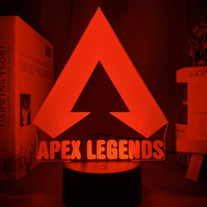 Apex Legends Logo Nočné Svetlo Led Meniace Farbu Pre Herňu Nápady Na Výzdobu Miestnosti Skvelé Podujatie Cena Hráči Narodeniny Darčeková Usb Lampa